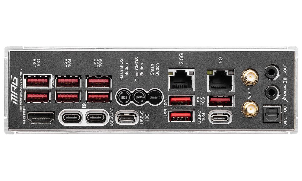 MSI MPG X870E CARBON WIFI / AMD X870E / AM5 / 4x DDR5 / 4x M.2 / HDMI / USB-C / WiFi / ATX