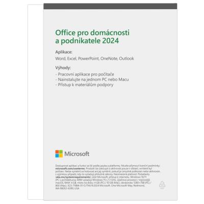 Microsoft Office pro domácnosti a podnikatele 2024 Czech Medialess