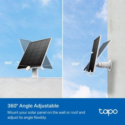 TP-Link Tapo A200, solární panel pro bateriové Tapo kamery, 4.5W, IP65