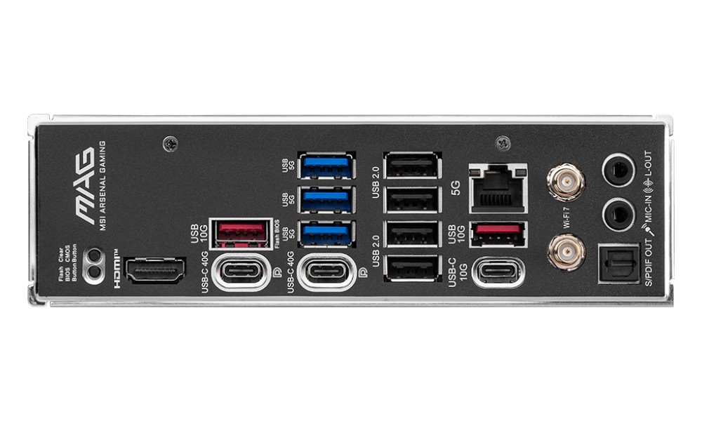 MSI MAG X870 TOMAHAWK WIFI / AMD X870 / AM5 / 4x DDR5 / 4x M.2 / HDMI / USB-C / WiFi / ATX