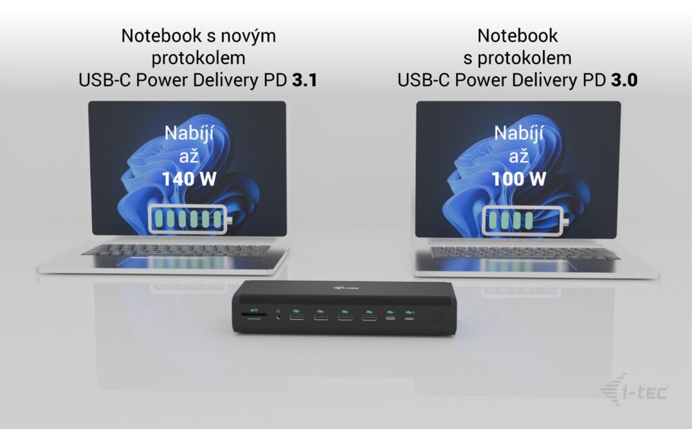 i-tec dokovací stanice Universal 6x 4K Display Docking Station, Power Delivery 140W