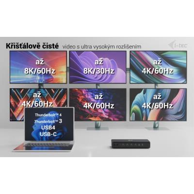 i-tec dokovací stanice Universal 6x 4K Display Docking Station, Power Delivery 140W