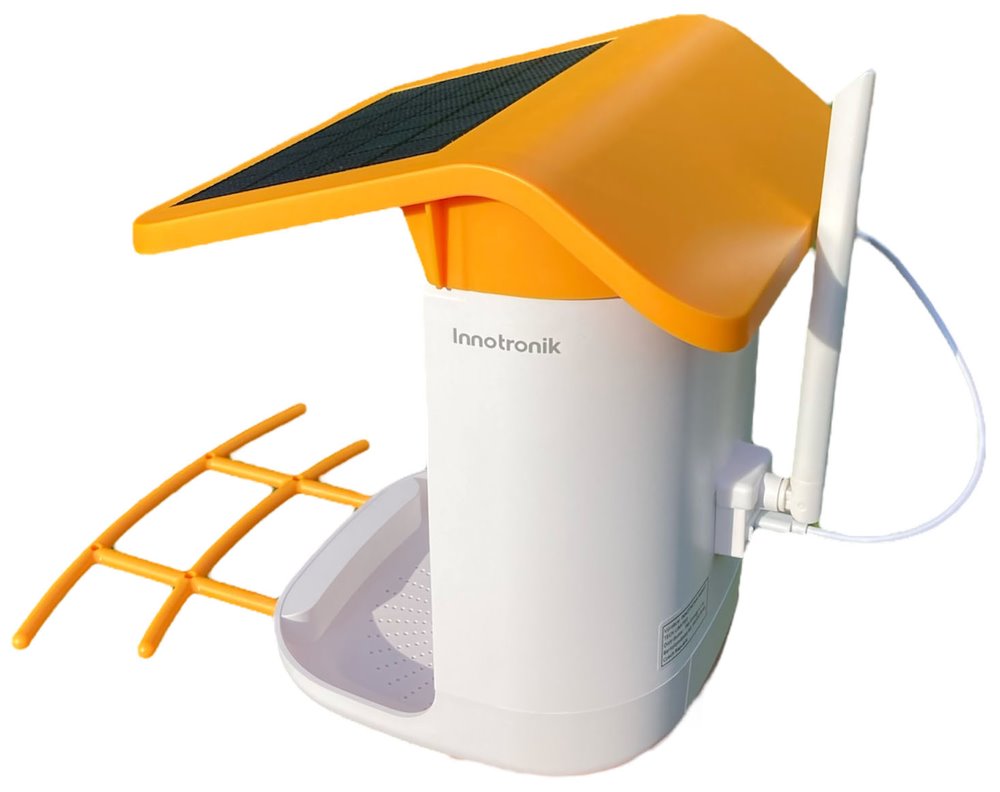 TRX Innotronik IEN-BC69B Bezpečnostní Chytré wi-fi solární ptačí krmítko s 2MP kamerou a li-ion bateriemi