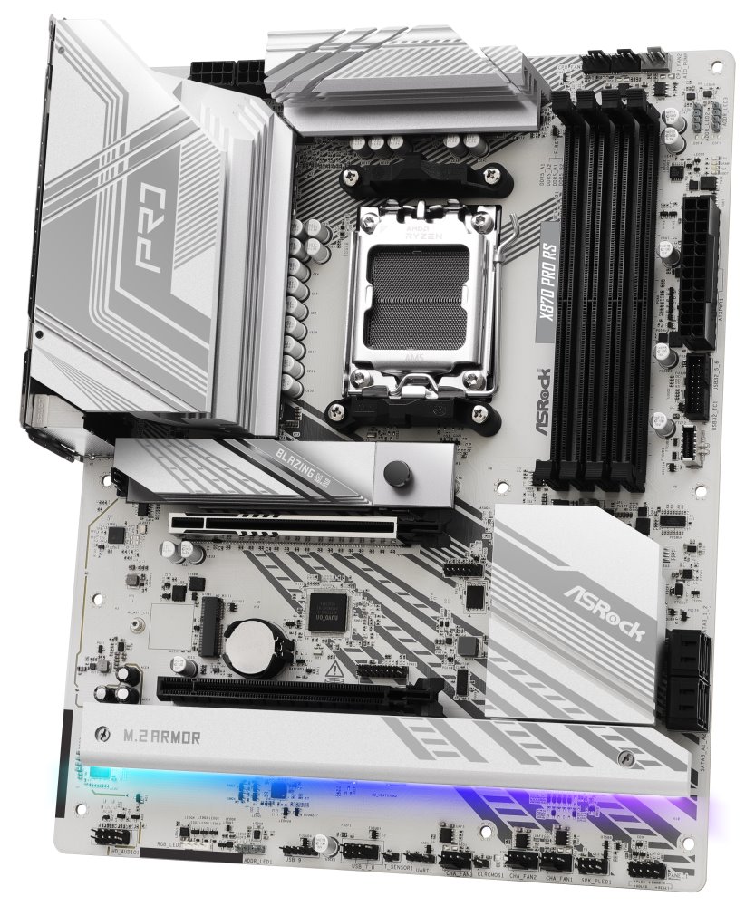 ASRock X870 Pro RS / AMD X870 / AM5 / 4x DDR5 DIMM / 3x M.2 / HDMI / USB-C / ATX