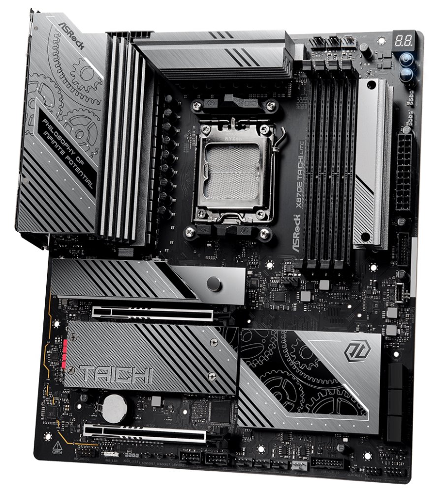 ASRock X870E Taichi Lite / AMD X870E / AM5 / 4x DDR5 DIMM / 4x M.2 / HDMI / USB-C / WiFi / EATX