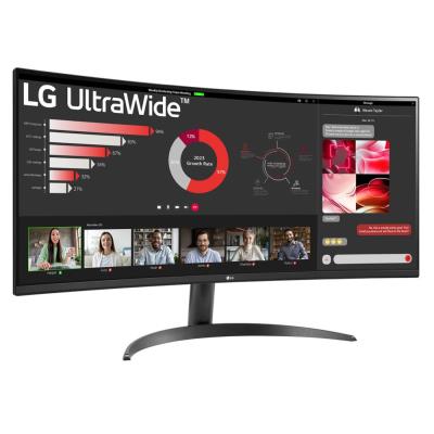 LG monitor 34WR50QK-B VA 34" QHD zakřivený / 3440x1440 /21:9/ 300 cd/m2/ 5ms (GtG)/ HDMI /DP/on screen control /HDR 10