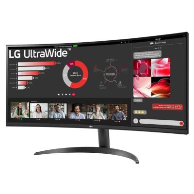 LG monitor 34WR50QK-B VA 34" QHD zakřivený / 3440x1440 /21:9/ 300 cd/m2/ 5ms (GtG)/ HDMI /DP/on screen control /HDR 10