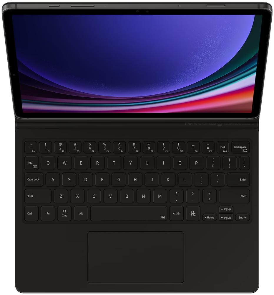 Samsung Ochranné pouzdro s klávesnicí a touchpadem pro Galaxy Tab S9/S9 FE EF-DX725UBEGWW černé