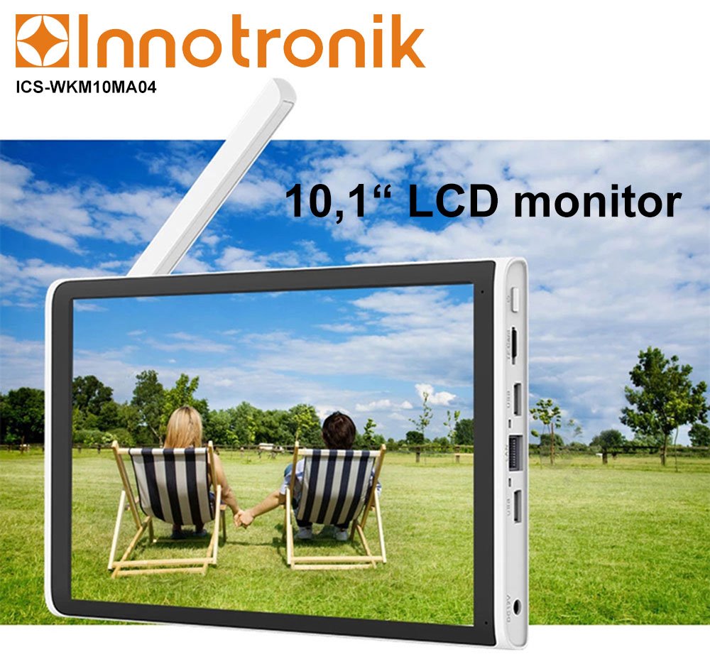 TRX Innotronik ICS-WKM10MA04 Bezpečnostní Venkovní wi-fi NVR kit 4ks 3MPix kamer + LCD displej 10,1"
