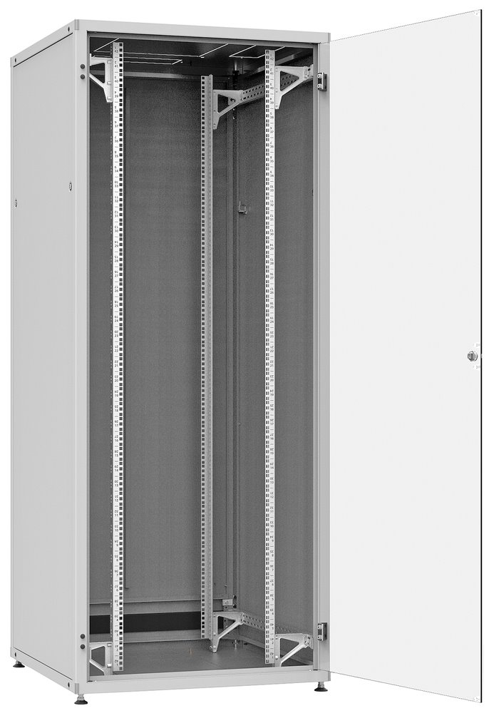 SOLARIX Rozvaděč LC-50 24U, 800x800 RAL 7035, skleněné dveře