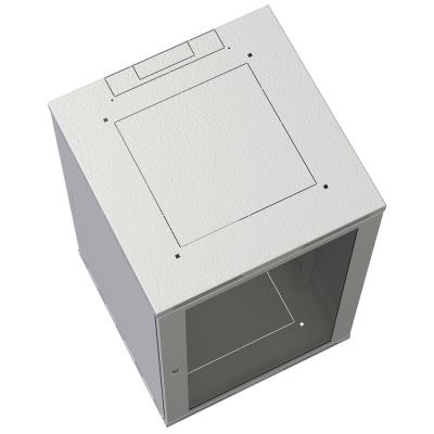 SOLARIX Rozvaděč nástěnný SENSA 12U 600mm, dveře plech, RAL 7035, SENSA-12U-66-21-G