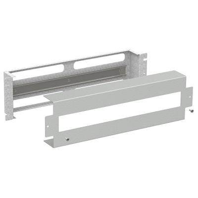 SOLARIX Instalační panel 3U s DIN lištou do 19" rozvaděče, RAL 7035, RAIL-3U-DIN