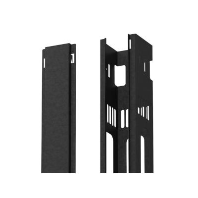 SOLARIX Vertikální vyvazovací žlab 42U kovový s krytem, BK, VVZ-K-42-B