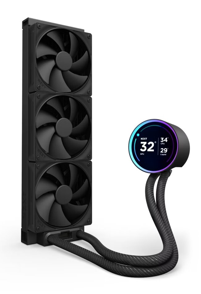 NZXT vodní chladič Kraken 360 ELITE / 3x120mm fan / 4-pin PWM / LCD disp. / 6 let