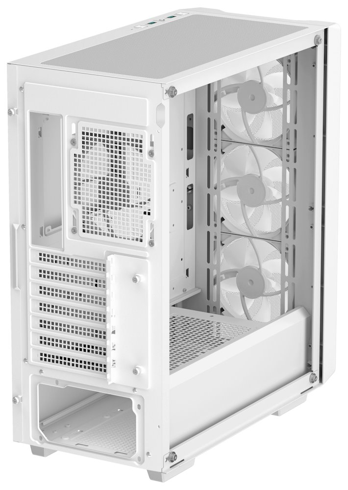 DEEPCOOL skříň CC560 MESH V2 / ATX / 4x120 mm fan ARGB / USB 3.0 / USB 2.0 / mesh panel / bílá