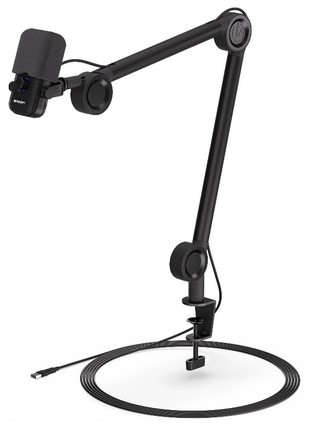 Endorfy mikrofon Solum Voice / drátový / 2xpop up filtr / ARGB podsvícení / nastavitelné rameno / jack výstup / USB-C /