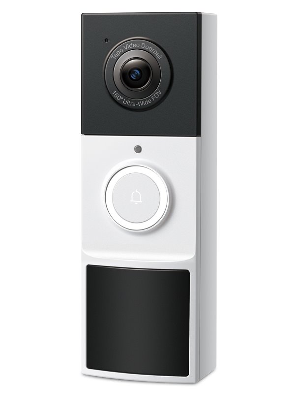 TP-Link Tapo D210, Chytrý Video zvonek, 3MP kamera, detekce osob, 160° zorné pole, IP65, SD slot,