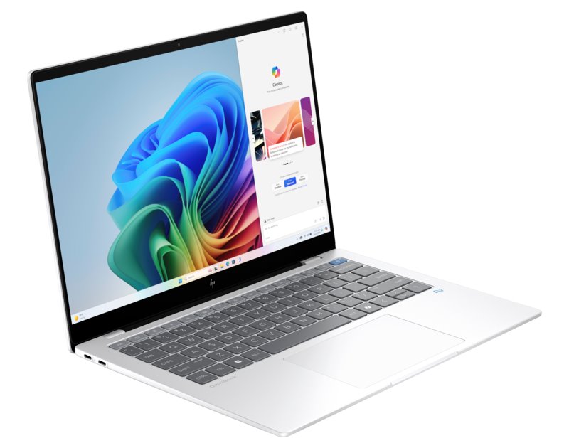 HP Omnibook X 14-fe1013nc/ SD-X1P-42-100/ 16GB DDR5/ 1TB SSD/ Qualcomm Adreno GPU/ 14"2,2K IPS,touch/ W11H/ stříbrný