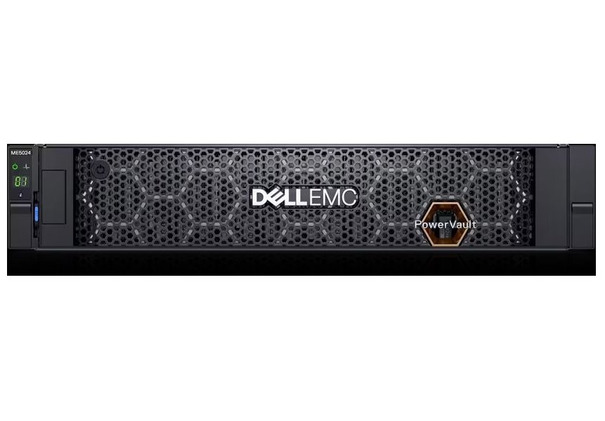 DELL Storage PowerVault ME5024/ SAS/ iSCSI/ FC/ 4x 1.92TB SSD + 4x 2.4TB 10k SAS/ 3Y PS NBD on-site