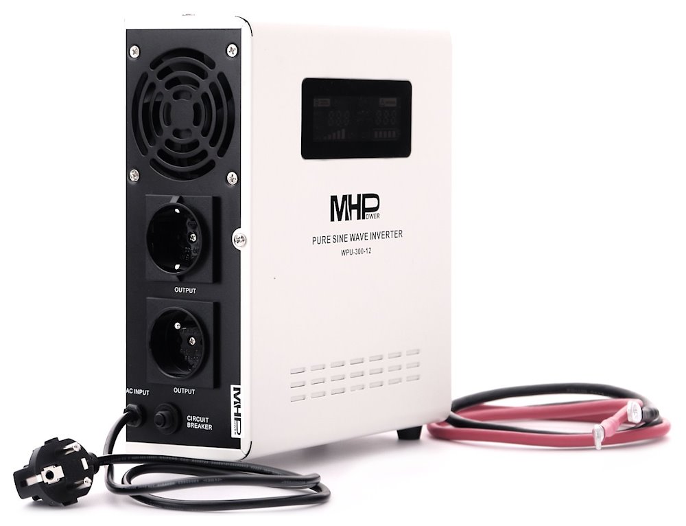 MHPower záložní zdroj WPU-300-12, UPS, 300W, čistý sinus, 12V