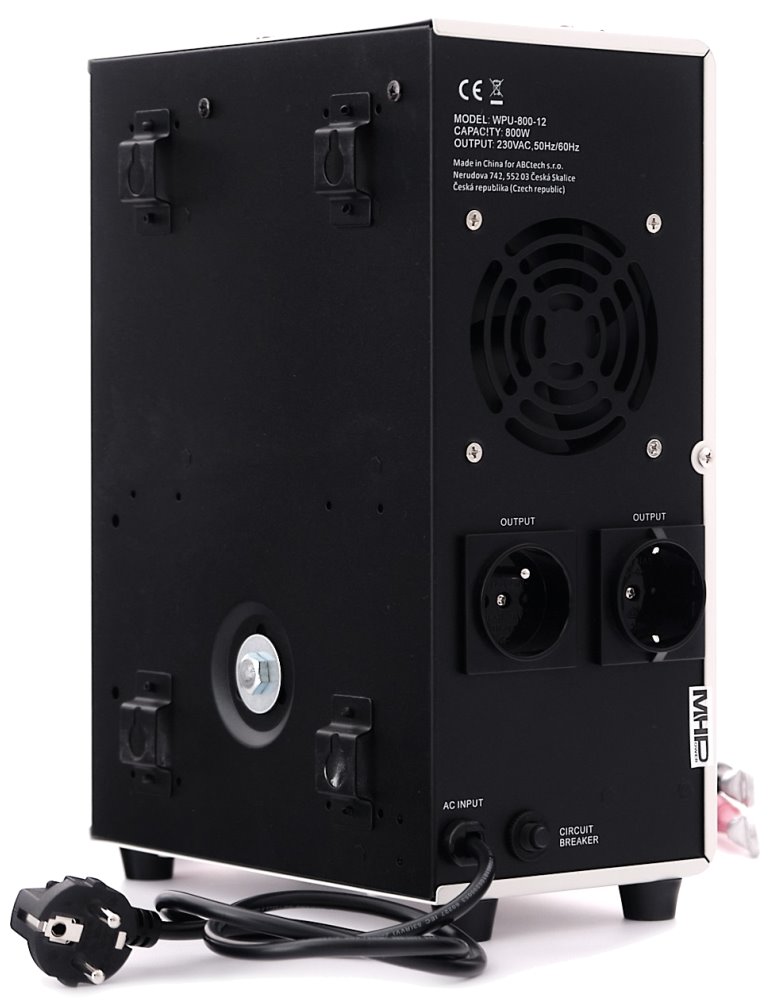 MHPower záložní zdroj WPU-1050-12, UPS, 1050W, čistý sinus, 12V
