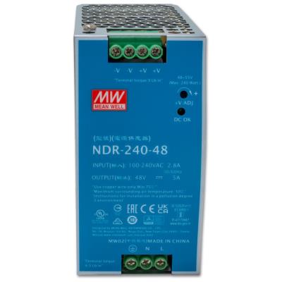 Planet PWR-240-48 průmyslový zdroj na DIN lištu, nastavitelný 48-56V DC, 240W