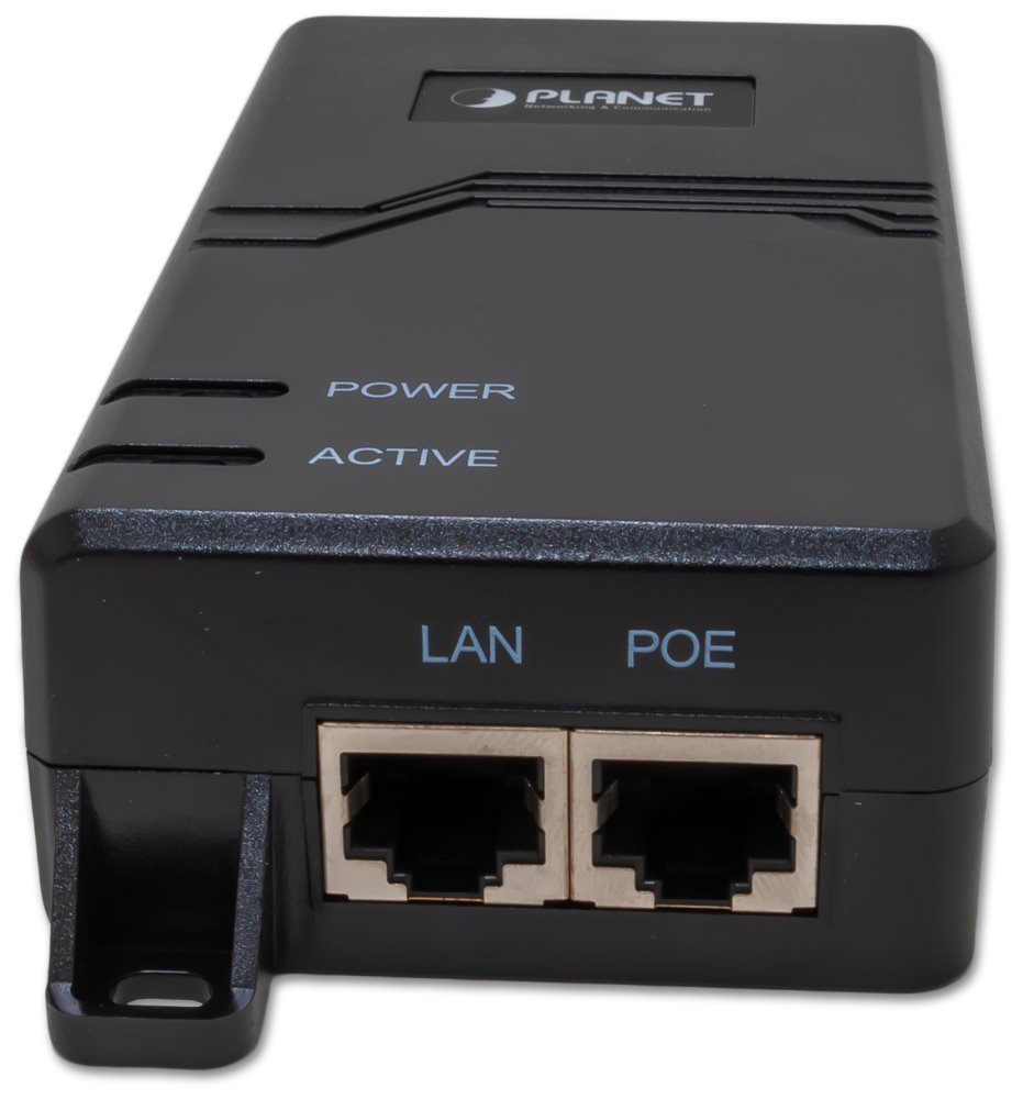 Planet POE-163 PoE injektor IEEE802.3at, 30W, 1000Base-T, na zeď