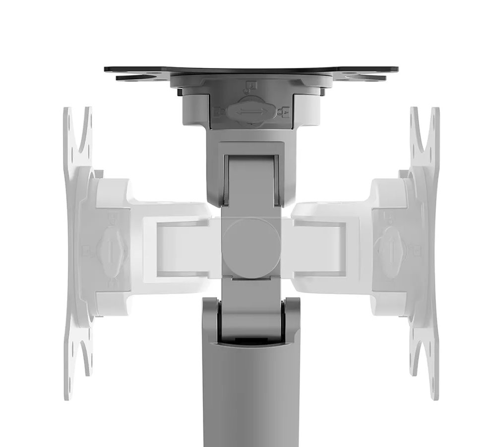 Neomounts  DS70-250SL1 Neomounts NEXT Slim Desk Mount, single display (topfix clamp/grommet), silver