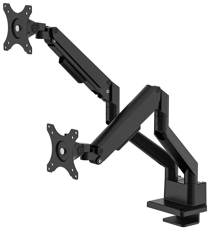 Neomounts  DS70-250BL2 Neomounts NEXT Slim Desk Mount, double display (topfix clamp/grommet), black