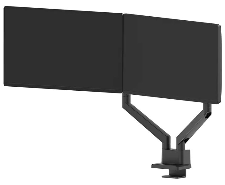 Neomounts  DS70-250BL2 Neomounts NEXT Slim Desk Mount, double display (topfix clamp/grommet), black