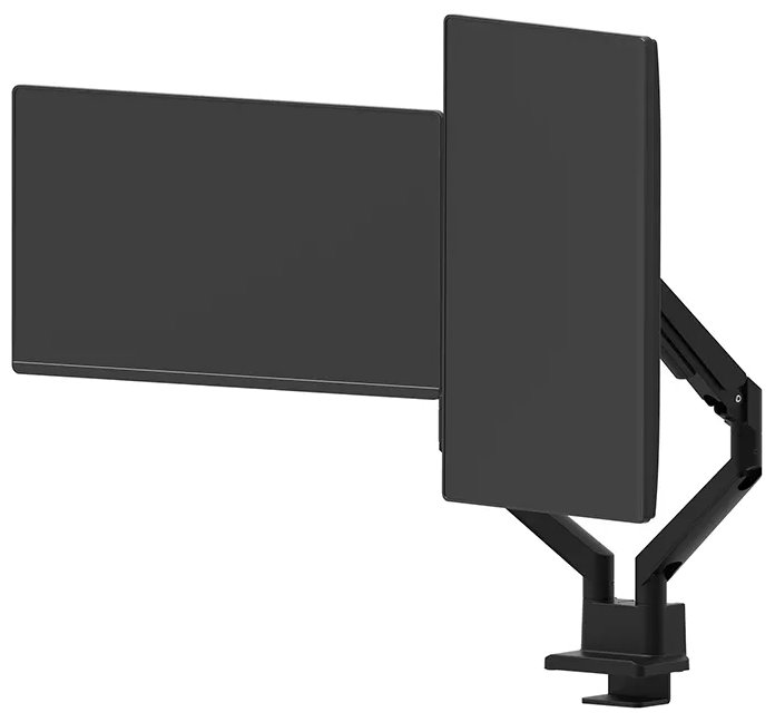 Neomounts  DS70-250BL2 Neomounts NEXT Slim Desk Mount, double display (topfix clamp/grommet), black