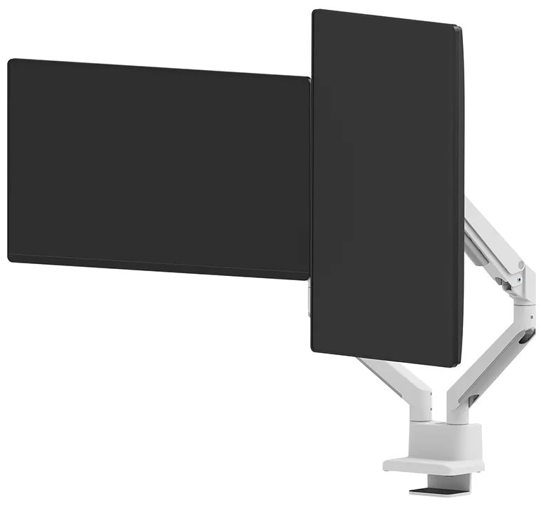 Neomounts DS70-250WH2 Neomounts NEXT Slim Desk Mount, double display (topfix clamp/grommet), white