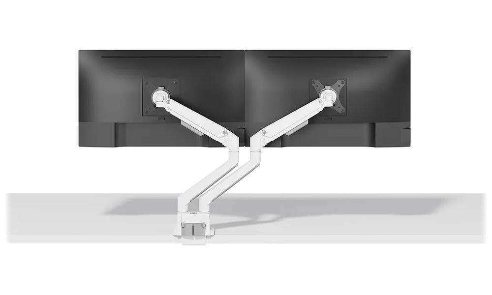 Neomounts DS70-250WH2 Neomounts NEXT Slim Desk Mount, double display (topfix clamp/grommet), white