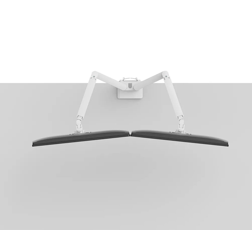 Neomounts DS70-250WH2 Neomounts NEXT Slim Desk Mount, double display (topfix clamp/grommet), white