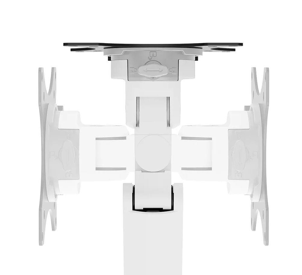 Neomounts DS70-250WH2 Neomounts NEXT Slim Desk Mount, double display (topfix clamp/grommet), white
