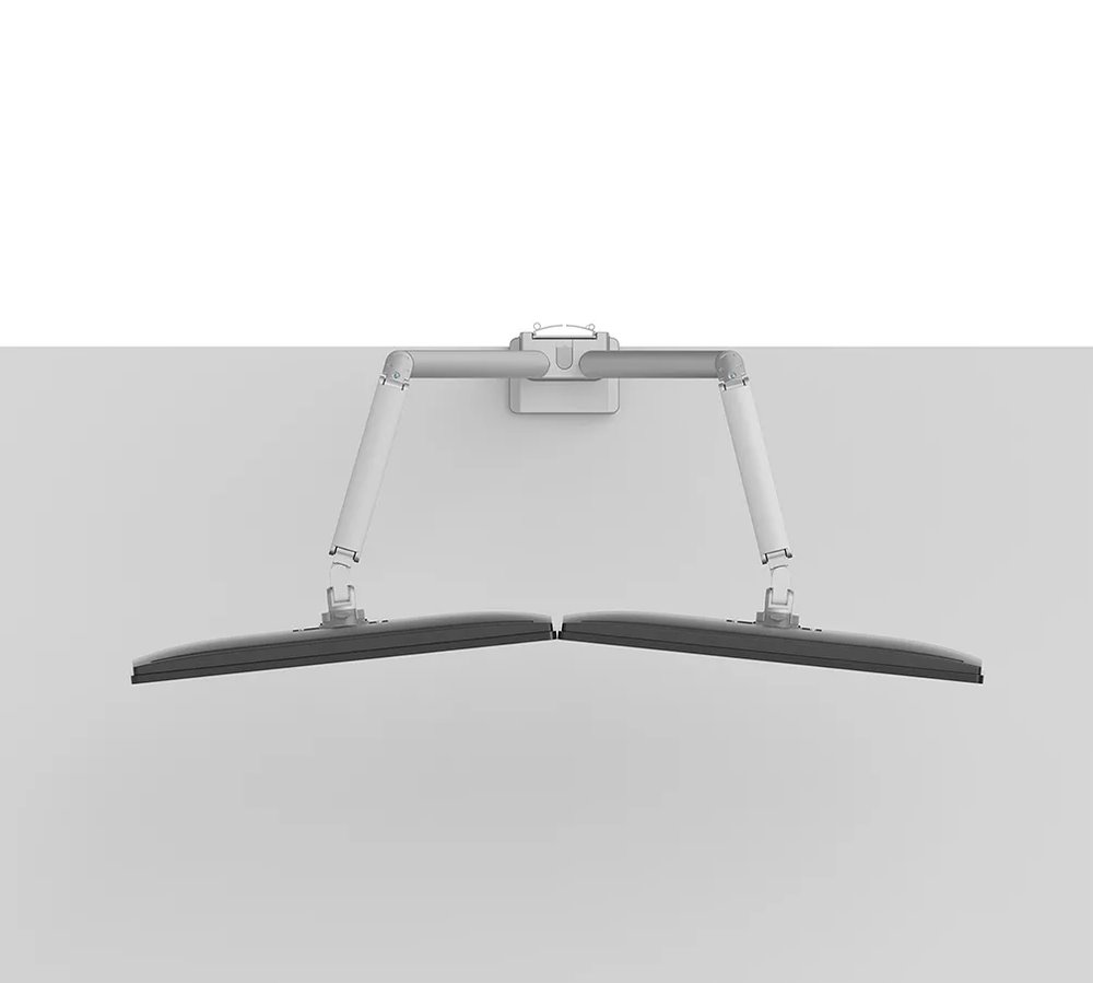 Neomounts DS70-250SL2 Neomounts NEXT Slim Desk Mount, double display (topfix clamp/grommet), silver