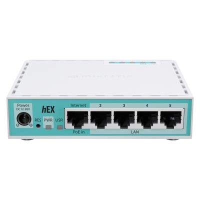 MikroTik E50UG hEX, 2x 950 MHz, 512 MB RAM, 5x GbE, L4