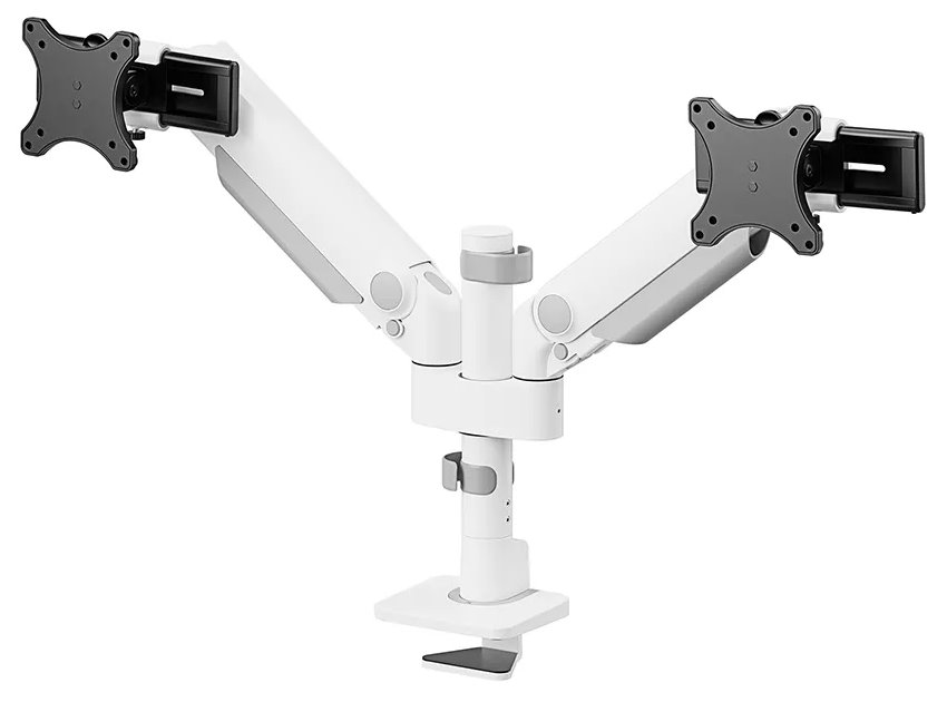 Neomounts DS65S-950WH2  Neomounts NEXT One SL Desk Mount, double display, sliding VESA (topfix clamp/grommet), white