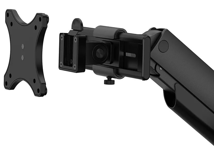 Neomounts DS65S-950BL2 Neomounts NEXT One SL Desk Mount, double display, sliding VESA (topfix clamp/grommet), black