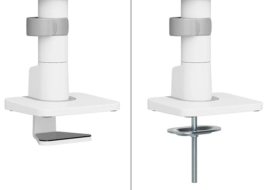 Neomounts DS65S-950WH2  Neomounts NEXT One SL Desk Mount, double display, sliding VESA (topfix clamp/grommet), white