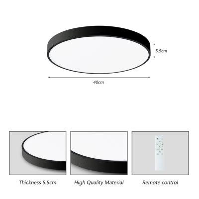 IMMAX NEO LITE SEMPLICI SMART stropní svítidlo 40cm 36W 2736 lm, s podporou BEACON, Wi-Fi, TUYA, černé