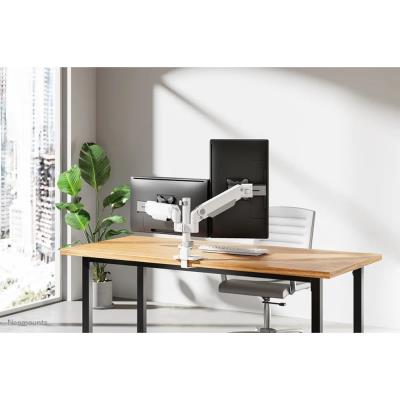 Neomounts DS65S-950WH2  Neomounts NEXT One SL Desk Mount, double display, sliding VESA (topfix clamp/grommet), white