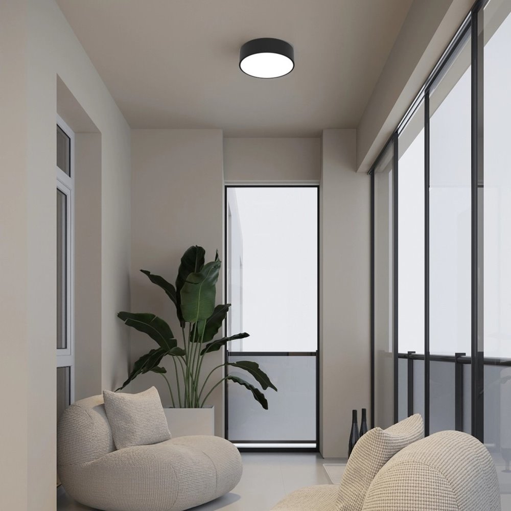 IMMAX NEO RONDATE SLIM SMART stropní svítidlo 25 x 7cm 18W Zigbee 3.0, TUYA, černé