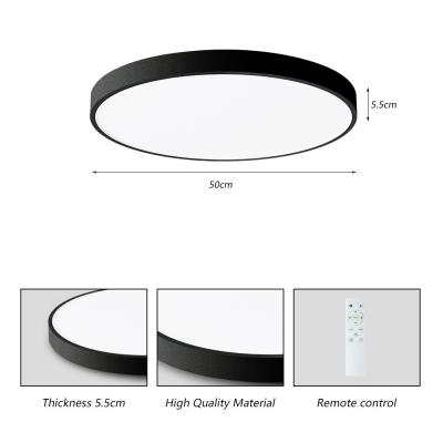 IMMAX NEO LITE SEMPLICI SMART stropní svítidlo 50cm 48W 3468 lm, s podporou BEACON, Wi-Fi, TUYA, černé