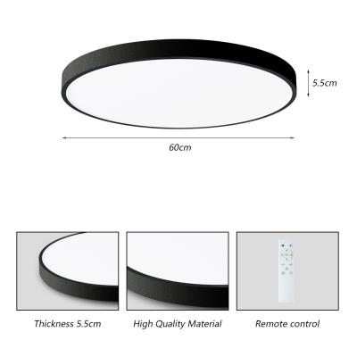 IMMAX NEO LITE SEMPLICI SMART stropní svítidlo 60cm 60W 4500 lm, s podporou BEACON, Wi-Fi, TUYA, černé