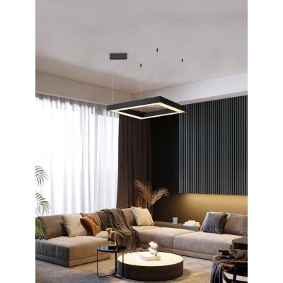 IMMAX NEO CANTO SLIM SMART závěsné svítidlo 80x80x7cm 60W Zigbee 3.0, TUYA, černé
