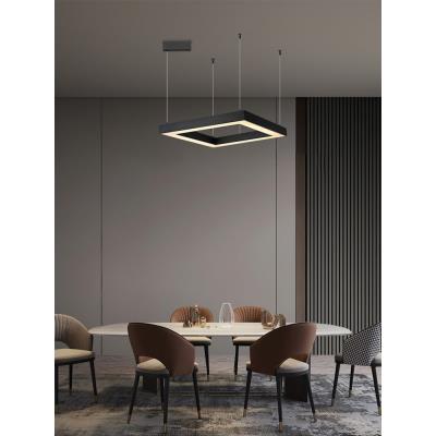 IMMAX NEO CANTO SLIM SMART závěsné svítidlo 80x80x7cm 60W Zigbee 3.0, TUYA, černé