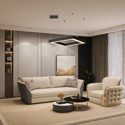 IMMAX NEO CANTO SLIM SMART závěsné svítidlo 80x80x7cm 60W Zigbee 3.0, TUYA, černé