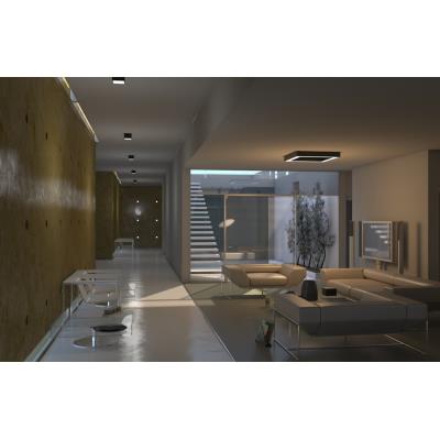 IMMAX NEO CANTO SLIM SMART závěsné svítidlo 80x80x7cm 60W Zigbee 3.0, TUYA, černé