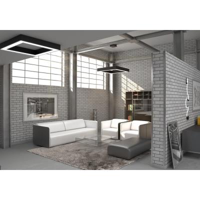 IMMAX NEO CANTO SLIM SMART závěsné svítidlo 80x80x7cm 60W Zigbee 3.0, TUYA, černé